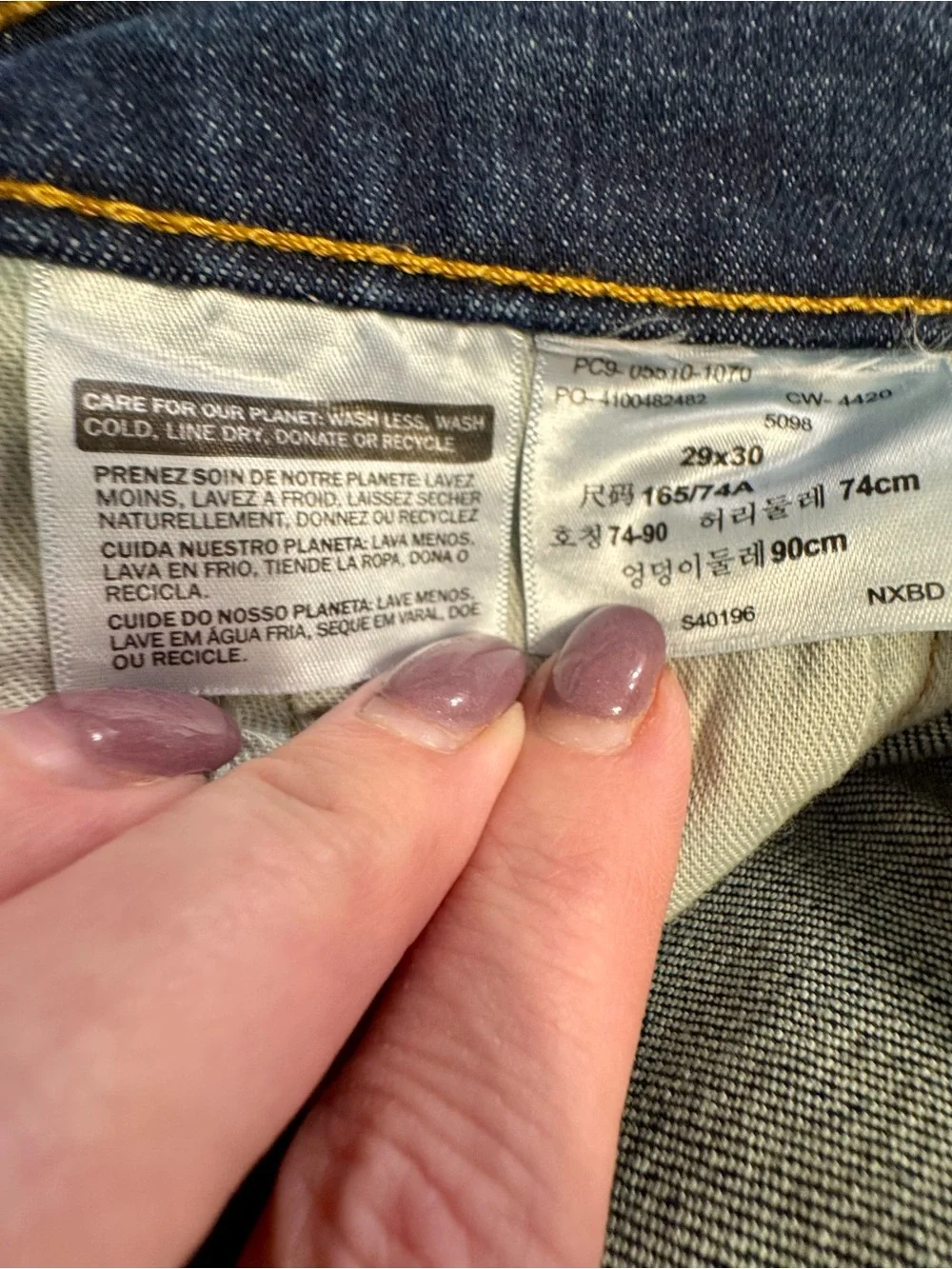 Classic Men's Levi’s Blue Washed Jeans 29x30